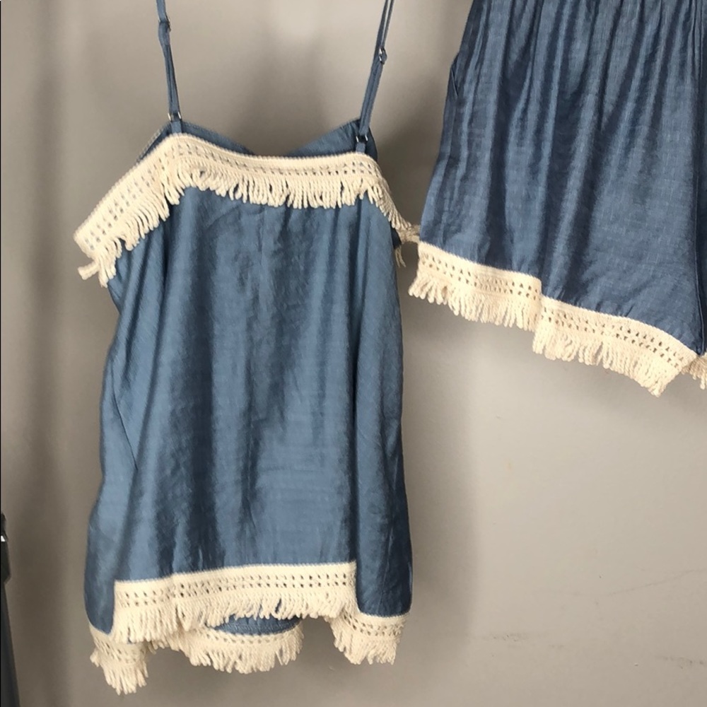 BLUE TOP & SHORT SET - Picture 12 of 13